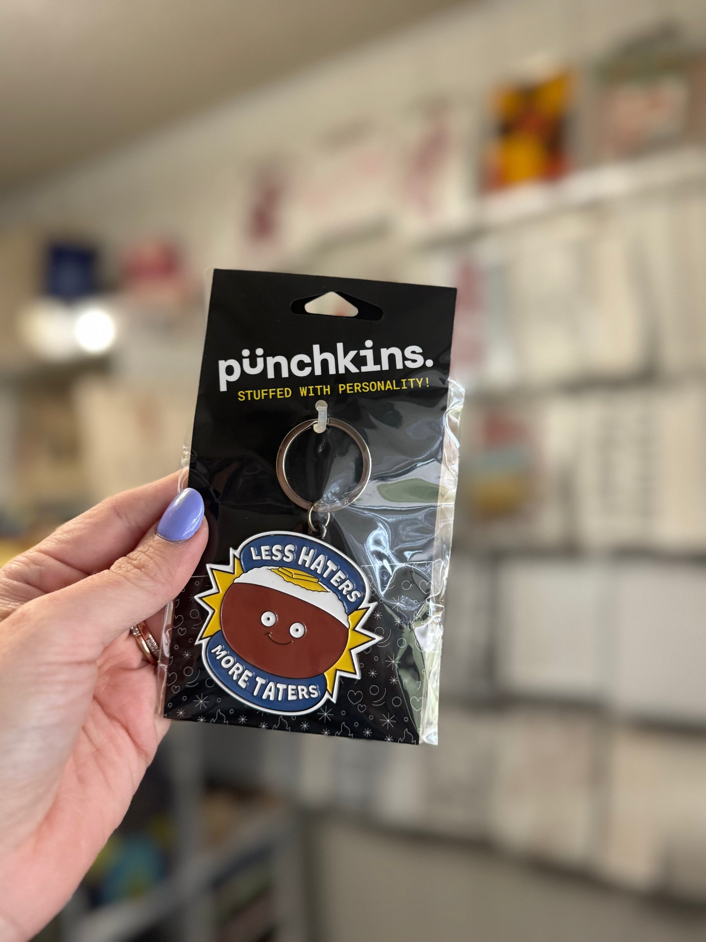 Less Haters More Taters Keychain